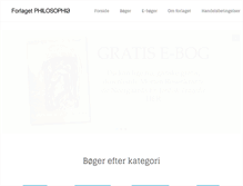 Tablet Screenshot of philosophia.dk